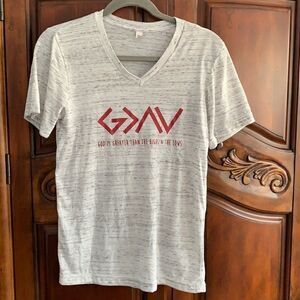 Grey short sleeve tee- size S